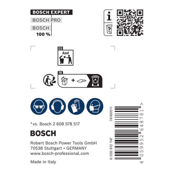 Bosch EXPERT SDS plus-8C puntbeitel, 40 x 250 mm, 5-dlg.