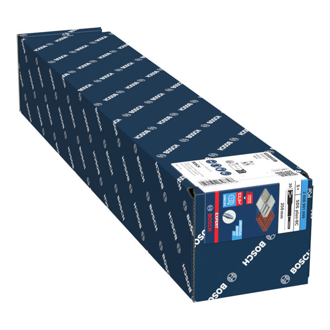 Bosch EXPERT SDS plus-8C Scalpello piatto, 20 x 250 mm, 5 pezzi