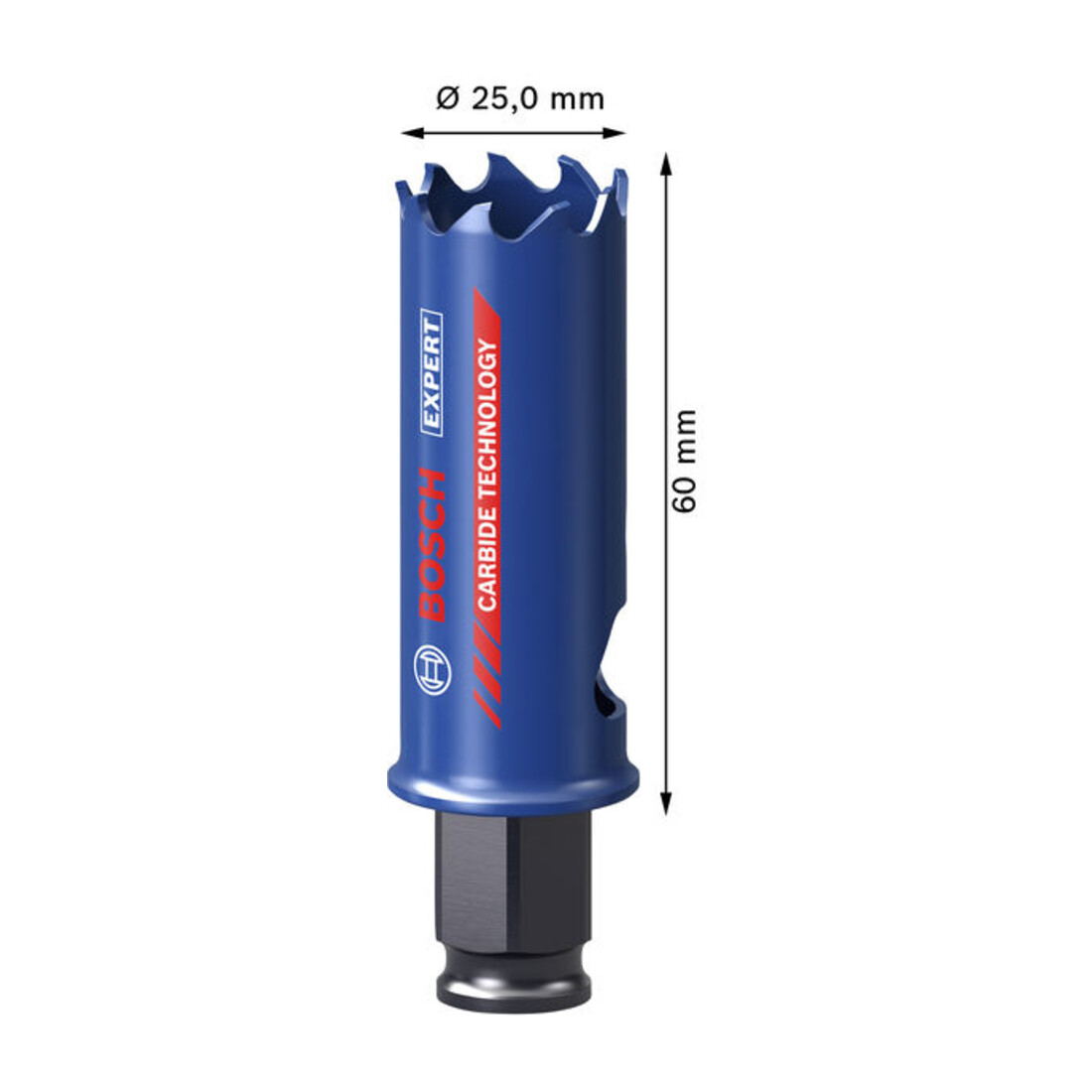 Bosch EXPERT Seghetto a tazza Multi Material Power Change Plus, 25 x 60 mm