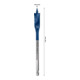Bosch EXPERT Self Cut Speed Flachfräsbohrer, 14 x 152 mm