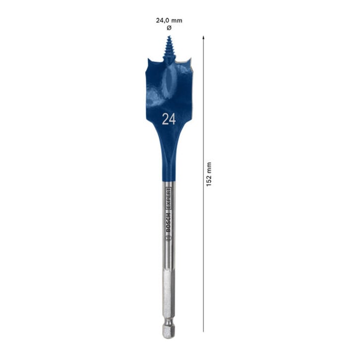 Bosch EXPERT Self Cut Speed Flachfräsbohrer, 24 x 152 mm