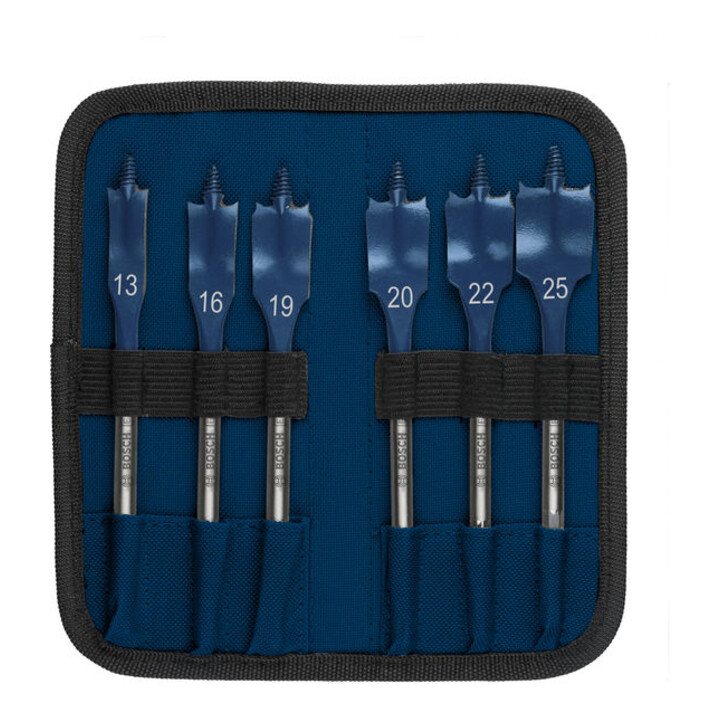 Bosch EXPERT Self Cut Speed Flachfräsbohrer-Set, 13/16/19/20/22/25/25/32, 6?tlg.