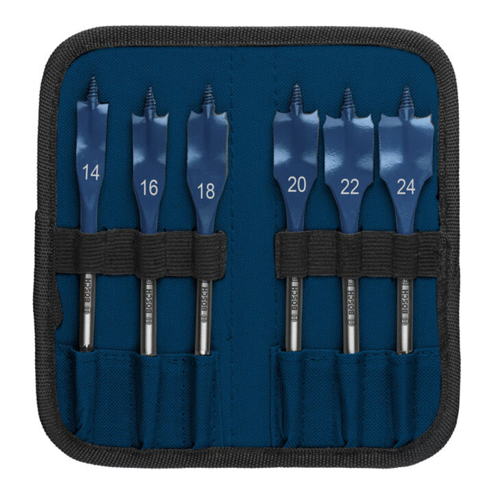 Bosch EXPERT Self Cut Speed Flachfräsbohrer-Set, 14/16/18/20/22/25/24/32, 6?tlg.