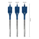 Bosch EXPERT Self Cut Speed Flachfräsbohrer-Set, 20/22/25 mm, 3-tlg.