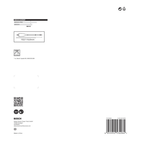 Bosch EXPERT SelfCut Speed Flachfräsbohrer-Set 16/18/20/22/25/32mm 7-tlg. für Dreh- und Schlagbohrer