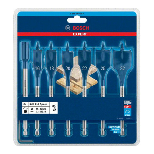 Bosch Expert SelfCut Speed fraiseuse plate, 16/18/20/22/25/32 mm