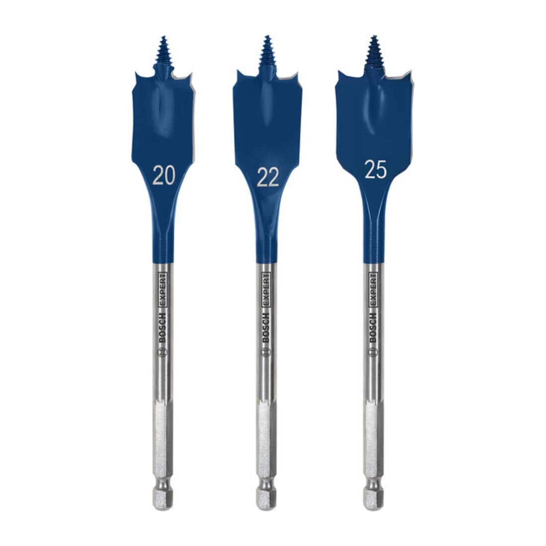 Bosch EXPERT Set de fraises plates Self Cut Speed, 20/22/25 mm, 3 pièces