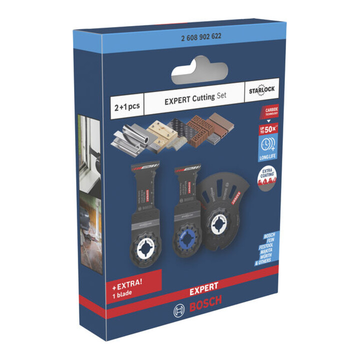 Bosch EXPERT Set de lames de scie Starlock, 3 pcs
