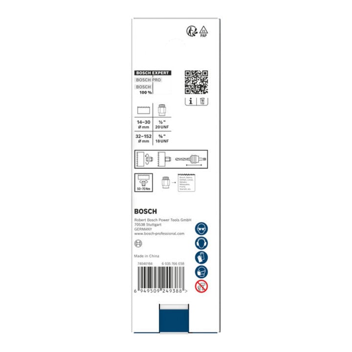 Bosch EXPERT Set d’écrous adaptateurs Power Change Plus, 2x 14-30 mm, 4x 32-210 mm