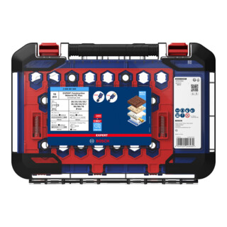 Bosch EXPERT Set di seghe a tazza Construction Material Power Change Plus, 15 pezzi