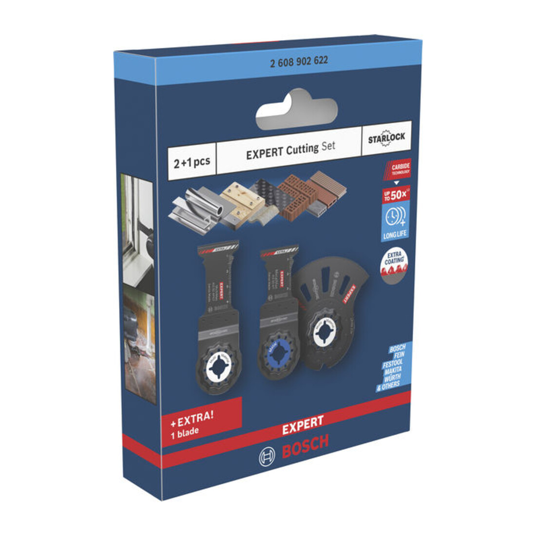 Bosch EXPERT Set lame da sega Starlock, 3 pz.