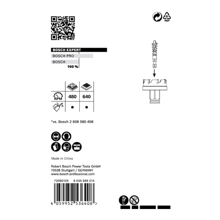 Bosch EXPERT Sheet Metal Lochsäge 25 x 40mm für Dreh- und Schlagbohrer