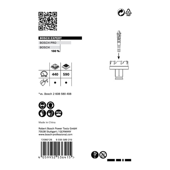 Bosch EXPERT Sheet Metal Lochsäge 27 x 40mm für Dreh- und Schlagbohrer