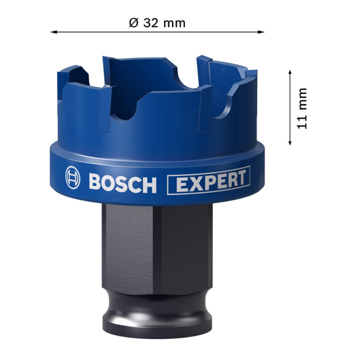Bosch EXPERT Sheet Metal Lochsäge 32 x 40mm für Dreh- und Schlagbohrer