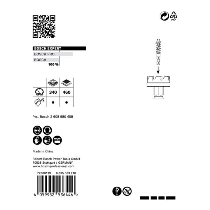 Bosch EXPERT Sheet Metal Lochsäge 35 x 40mm für Dreh- und Schlagbohrer
