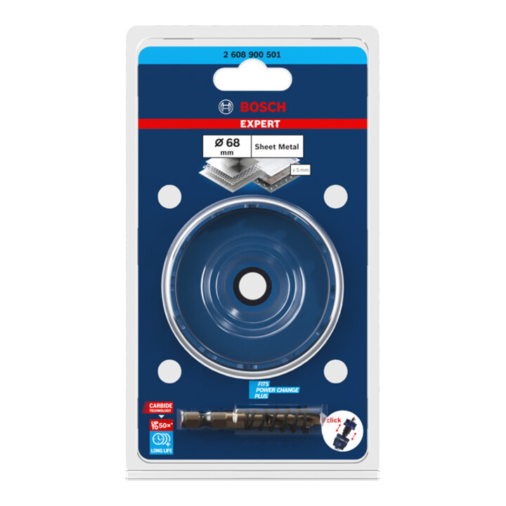 Bosch EXPERT Sheet Metal Lochsäge 68 x 40mm für Dreh- und Schlagbohrer
