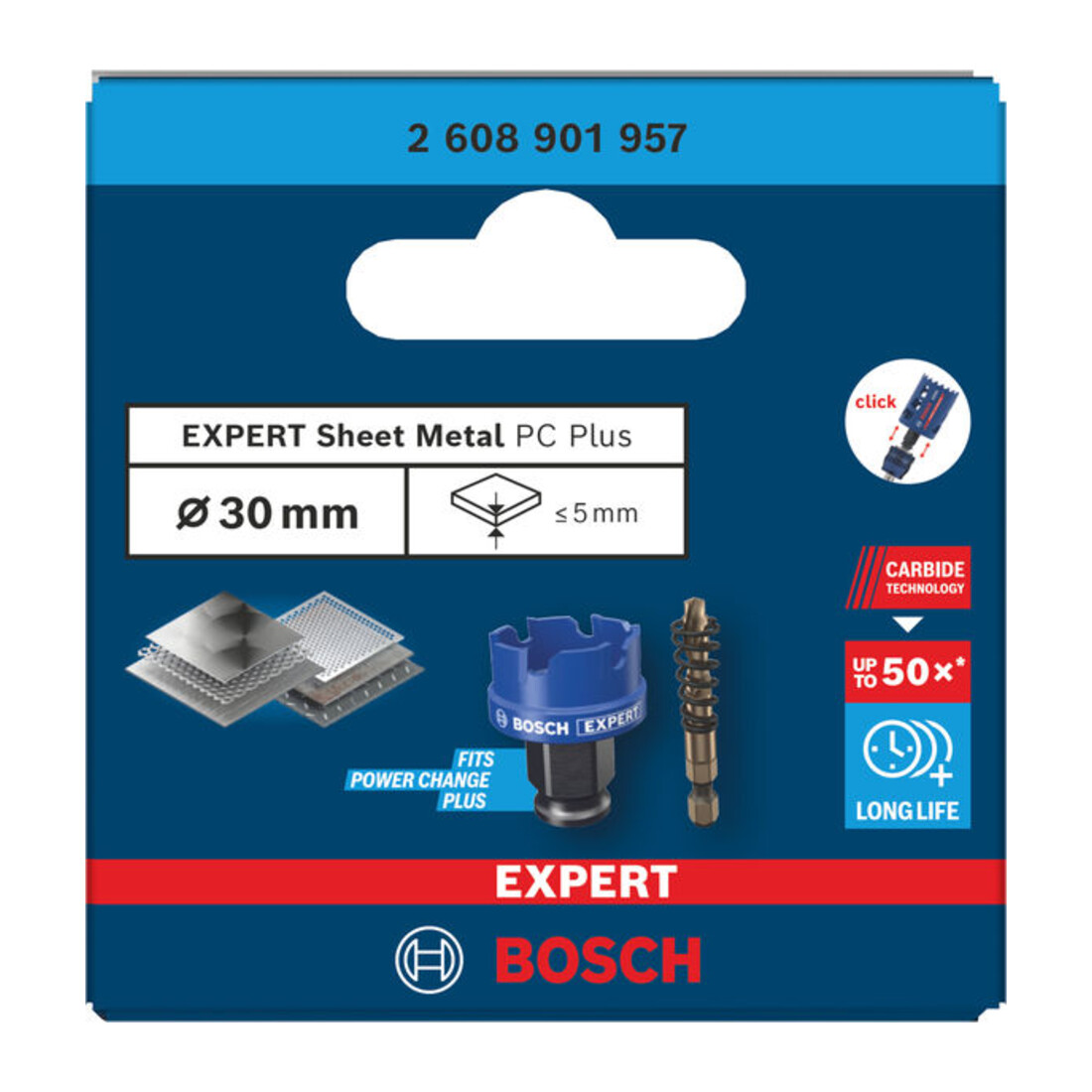Bosch EXPERT Sheet Metal Power Change Plus gatenzaag, 30 x 5 mm