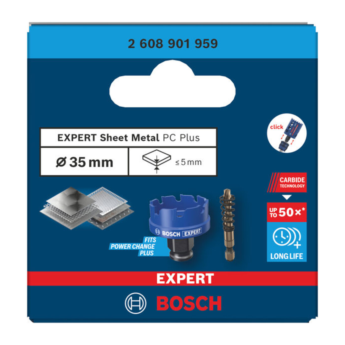 Bosch EXPERT Sheet Metal Power Change Plus gatenzaag, 35 x 5 mm