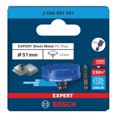 Bosch EXPERT Sheet Metal Power Change Plus gatenzaag, 51 x 5 mm