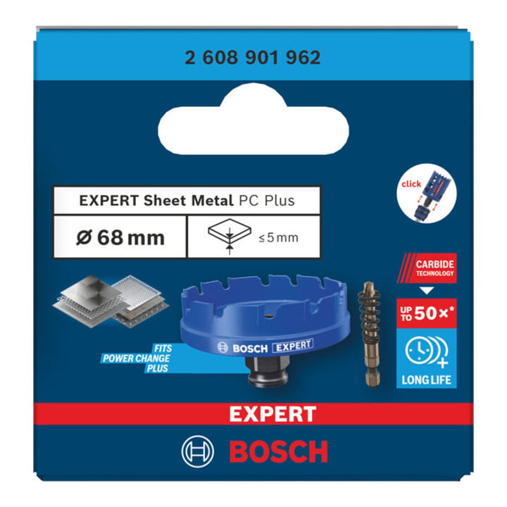 Bosch EXPERT Sheet Metal Power Change Plus Lochsäge, 68 x 5 mm