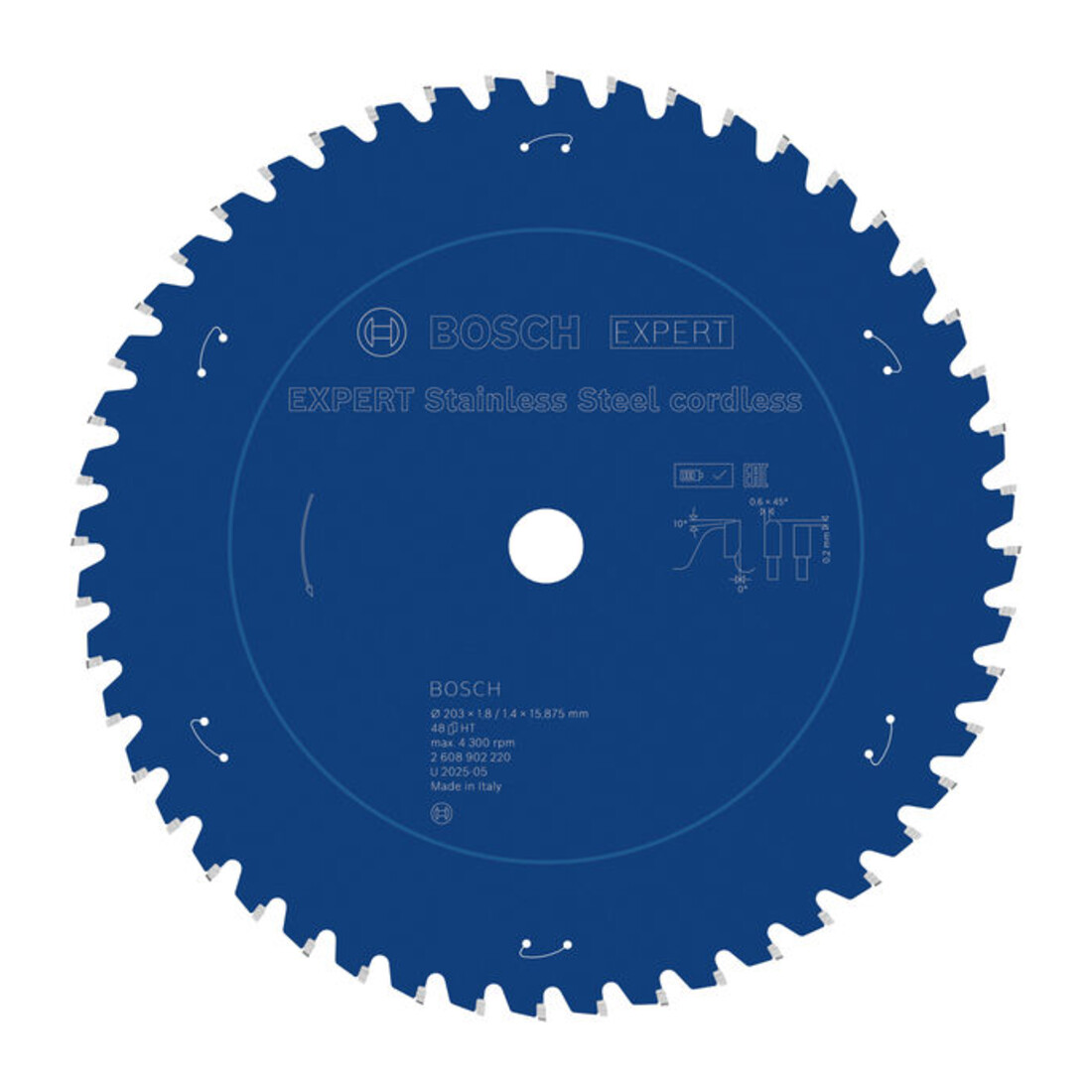 Bosch EXPERT Stainless Steel Kreissägeblatt, 203x15,88 mm, Z48