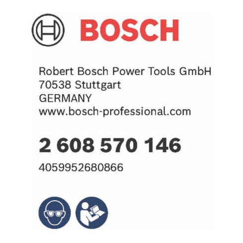 Bosch EXPERT Standard Pressbacke, M18