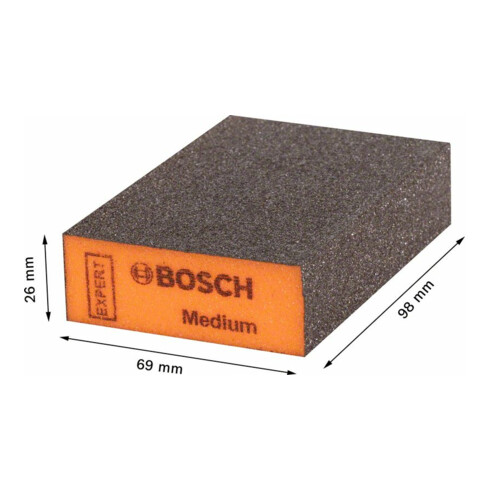 Bosch Expert Standard S471 bloc de ponçage en mousse, 69 x 97 x 26 mm, moyen