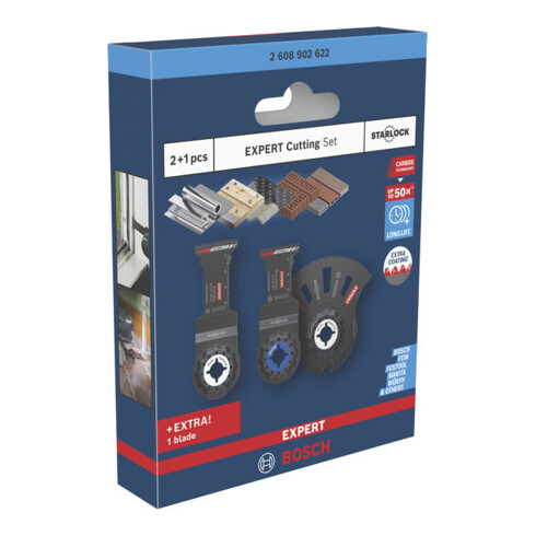 Bosch EXPERT Starlock Sägeblatt Set, 3-tlg.
