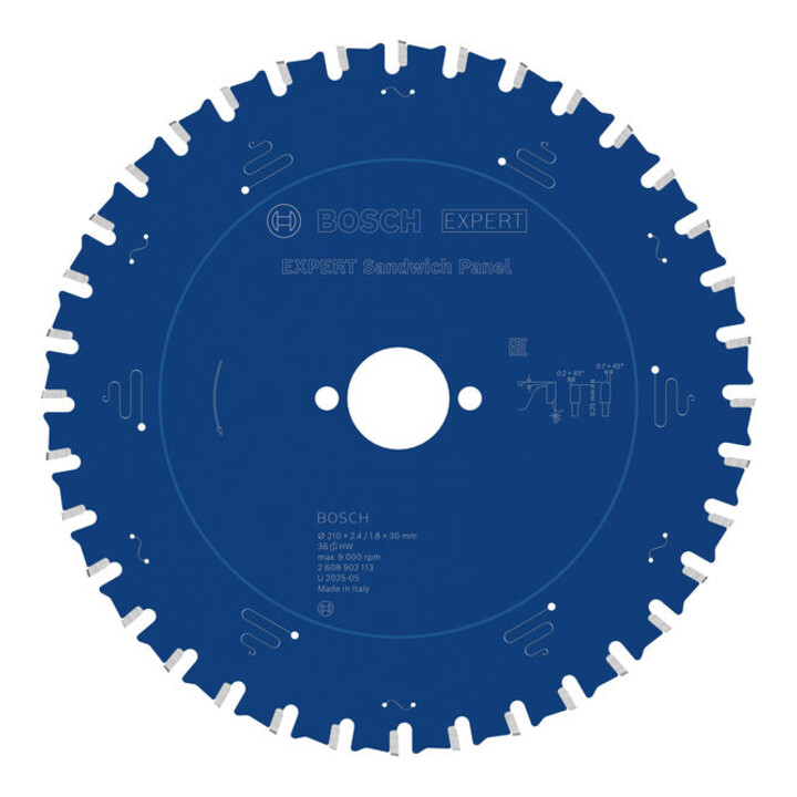 Bosch EXPERT Steel Kreissägeblatt, 210x30 mm,Z36