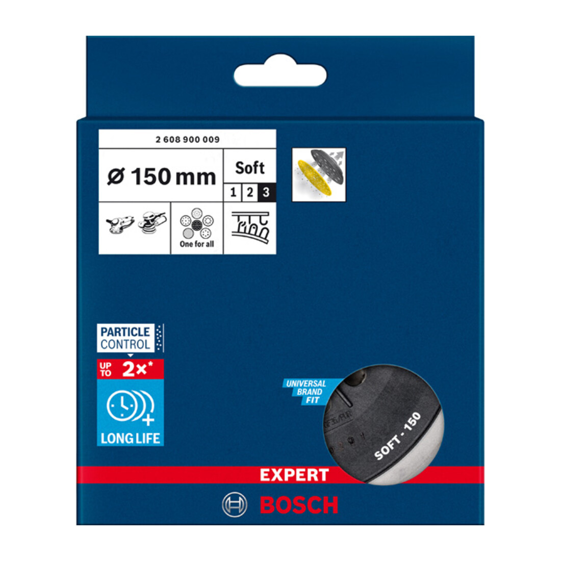 Bosch Expert Support multitrous pour Bosch, 150 mm, souple