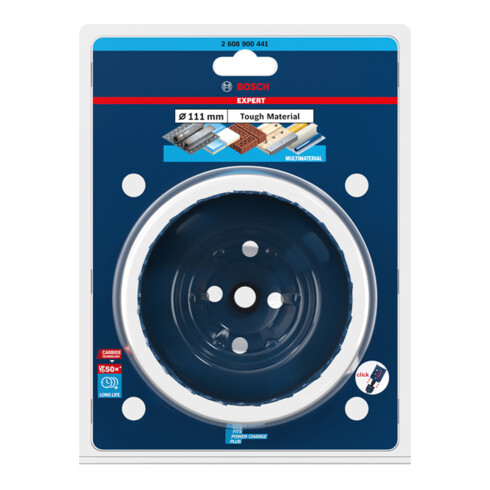 Bosch EXPERT Tough Material Lochsäge 111 x 60 mm voor rotatie- en percussieboormachines