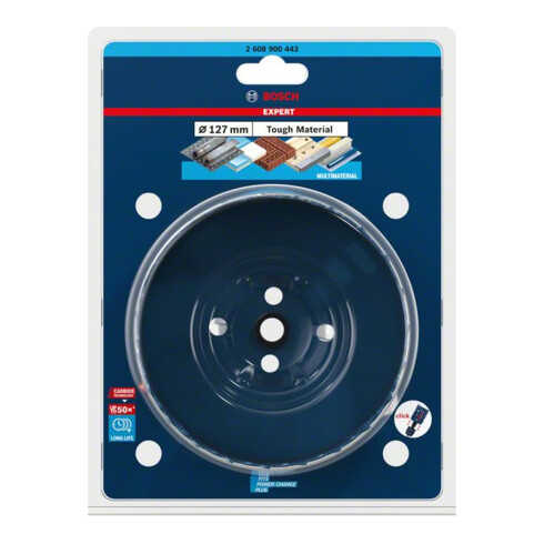 Bosch EXPERT Tough Material Lochsäge 127 x 60mm für Dreh- und Schlagbohrer