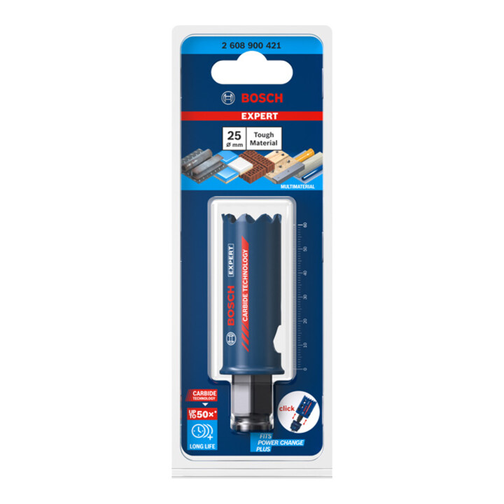 Bosch EXPERT Tough Material Lochsäge 25 x 60mm für Dreh- und Schlagbohrer