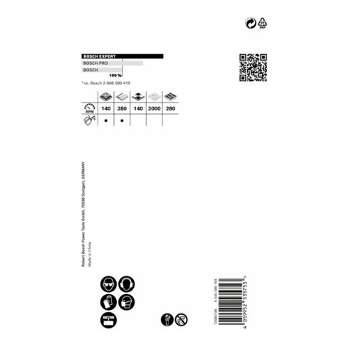 Bosch EXPERT Tough Material Lochsäge 60 x 60mm für Dreh- und Schlagbohrer
