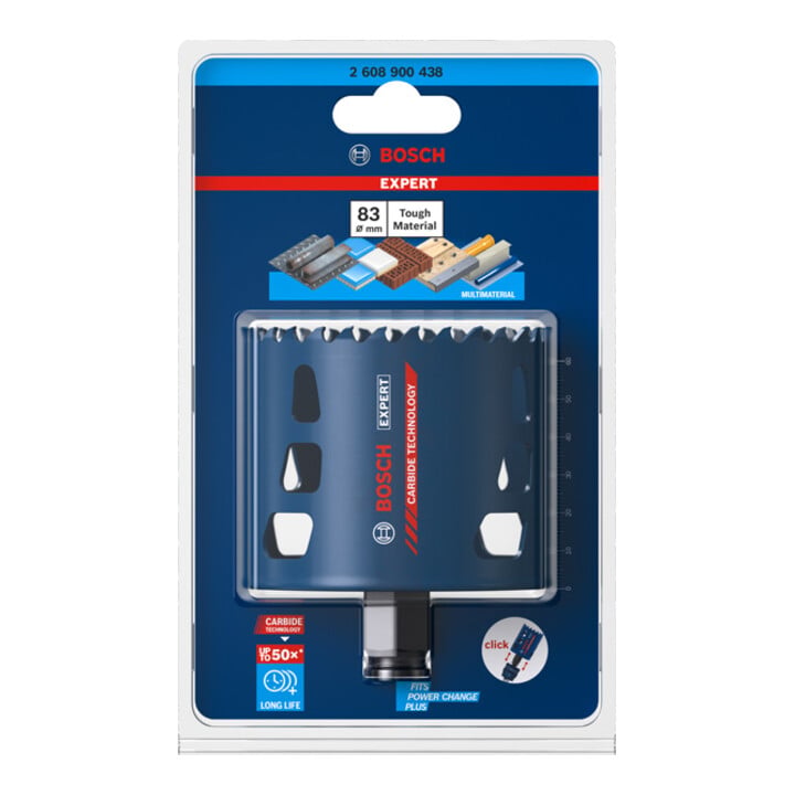 Bosch EXPERT Tough Material Lochsäge 83 x 60mm für Dreh- und Schlagbohrer