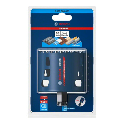 Bosch EXPERT Tough Material Lochsäge 83 x 60mm für Dreh- und Schlagbohrer