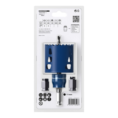 Bosch EXPERT Tough Material Lochsäge-Starter-Set 68 x 60mm für Dreh- und Schlagbohrer