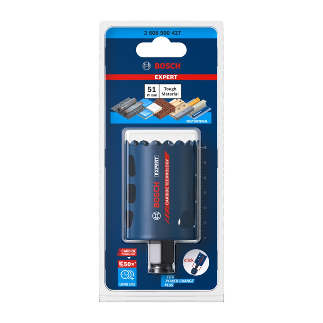 Bosch Expert Tough Material, scie cloche, 51 x 60 mm
