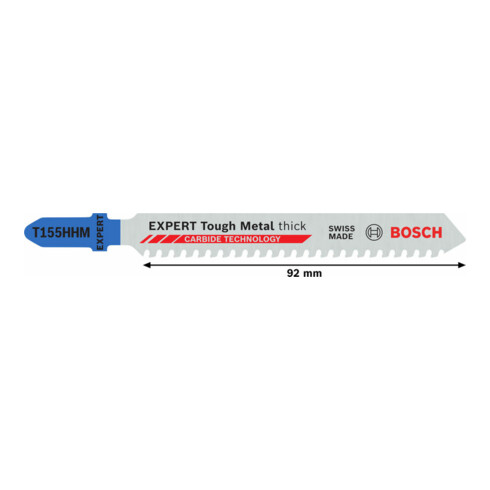 Bosch EXPERT Tough Metal thick T155HHM Stichsägeblatt, 3 Stk.