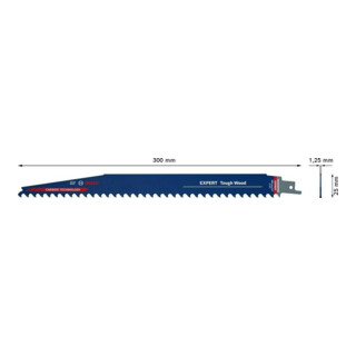 Bosch EXPERT Tough Wood S 1242 KHM Säbelsägeblatt 1 Stück für Säbelsägen