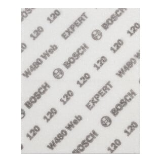 Bosch EXPERT W480 Feuille de ponçage à main 1/4, 115 x 140 mm, G120