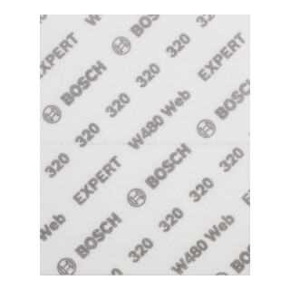 Bosch EXPERT W480 Feuille de ponçage à main 1/4, 115 x 140 mm, G320