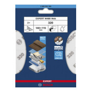 Bosch EXPERT W480 Feuille de ponçage à main 1/4, 115 x 140 mm, G320-2