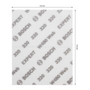 Bosch EXPERT W480 Feuille de ponçage à main 1/4, 115 x 140 mm, G320-4