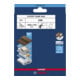 Bosch EXPERT W480 Feuille de ponçage main 1/4, 115 x 140 mm, G240