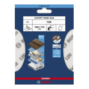 Bosch EXPERT W480 Web 1/4 Handschleifblatt, 115 x 140 mm, G120-2