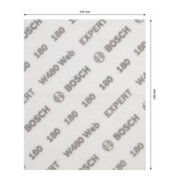 Bosch EXPERT W480 Web 1/4 Handschleifblatt, 115 x 140 mm, G180-4