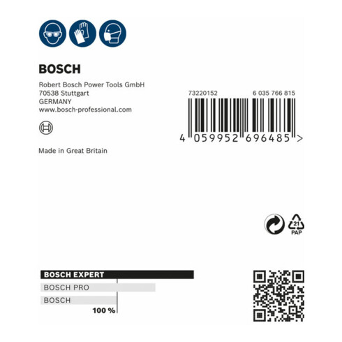 Bosch EXPERT W480 Web 1/4 Handschleifblatt, 115 x 140 mm, G320