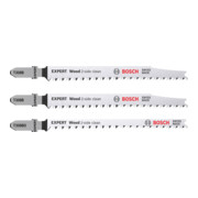Bosch EXPERT Wood 2-side clean Stichsägeblatt-Set 3-tlg., T308B/BO für Stichsägen