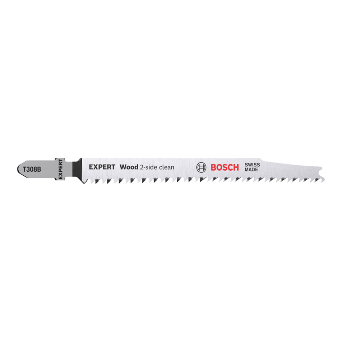 Bosch EXPERT Wood 2-side clean T 308 B, 117 mm, 2 pièces Pour scies sauteuses